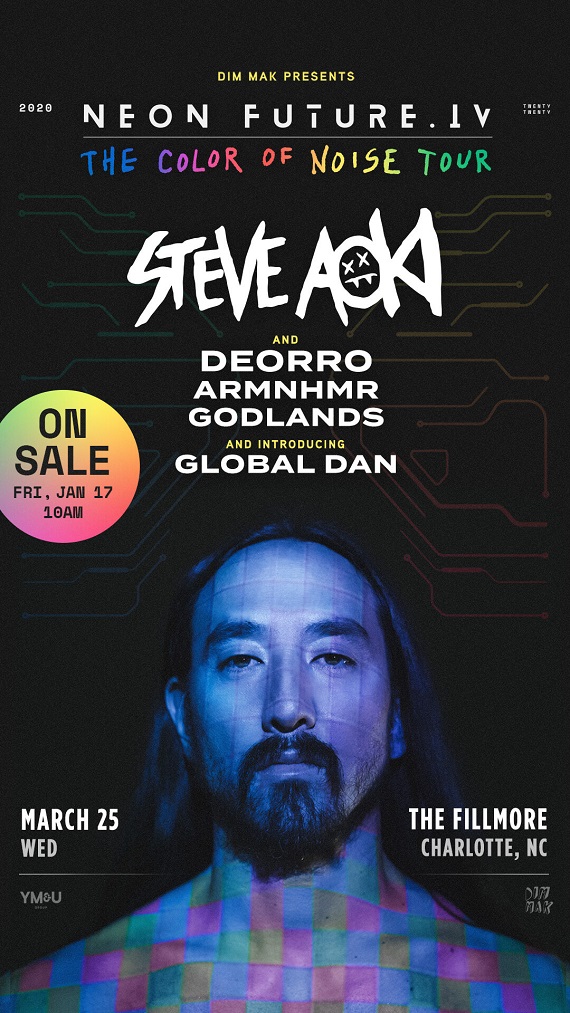 Steve Aoki’s Neon Future IV: The Color of Noise Tour – March 25th ...